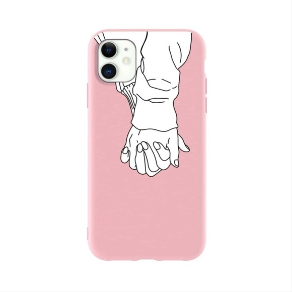 Pink Holding Hands iPhone 11 Pro Max Case 💖 - Picture 1 of 17